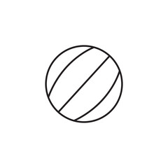Ball Icon Vector Illustration Flat Design Trendy