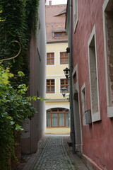 Durchblicke in der Altstadt von Pirna, Sachsen