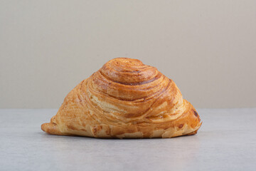 Homemade sweet cookie on gray background