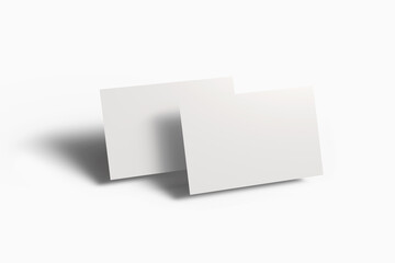 business card mock up. 3d render