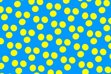 Simple geometric pattern in the colors of the national flag of Palau