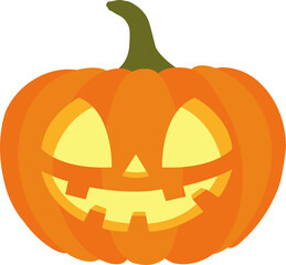 halloween pumpkin lantern monster face