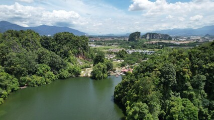 Fototapeta na wymiar Ipoh, Malaysia - September 24, 2022: The Landmark Buildings and Tourist Attractions of Ipoh