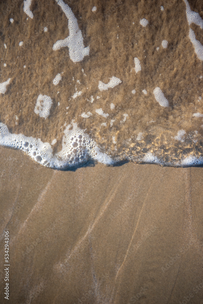 Poster Soft waves on the shore