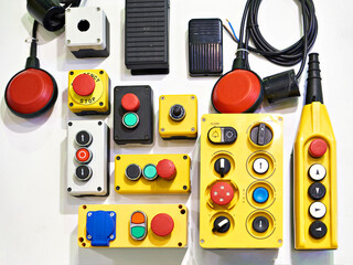 Push button control panels for electrical