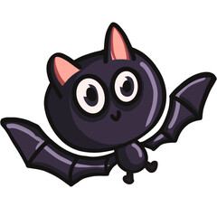 little bat in halloween party
