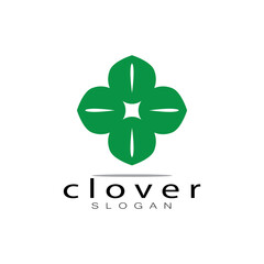 logo design inspiration icon illustration template vector clover or moringa leaves, for natural product design, health, medicine, clover and moringa agriculture, medicinal capsules