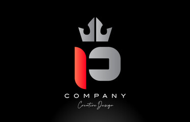orange P alphabet letter logo icon design with king crown. Creative template for company