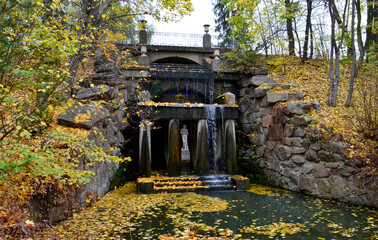 Venus grotto in the autumn park