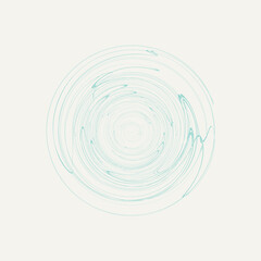 abstract circle swirl drop vector illustration