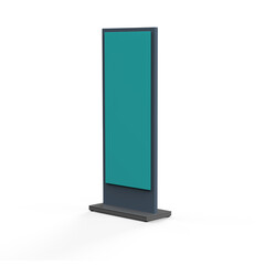 Empty Mock-up for customizable vertical advertising display stand pylon 1