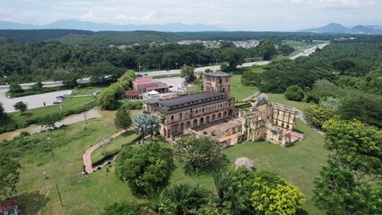 Fototapeta na wymiar Ipoh, Malaysia - September 24, 2022: The Ruins of Kellie’s Castle