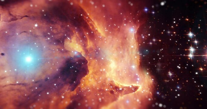 Universe nebula, galaxy or night sky in solar system, milky way or planet space for satellite stars science or fantasy. Abstract zoom of stars, hydrogen pattern texture or astrology in cosmo research