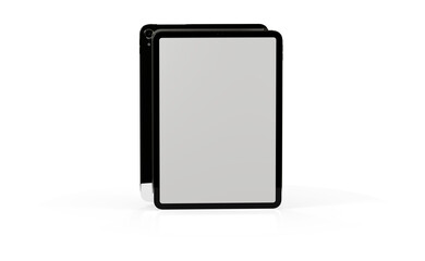 Photo White tablet, isolated on 3d background