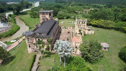 Ipoh, Malaysia - September 24, 2022: The Ruins of Kellie’s Castle