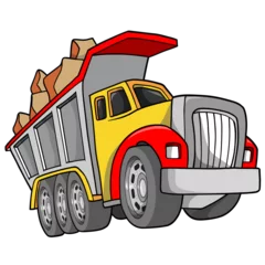 Tuinposter Dump Truck PNG file with transparent background © Blue Foliage