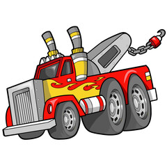 Big Awesome Tow Truck PNG file with transparent background