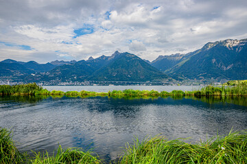 Sur la digue du Grand Canal de Noville