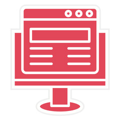 Computer Website Icon Style