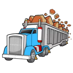 Poster Super Dump Truck PNG file with transparent background © Blue Foliage