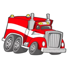 Poster Fire Truck PNG file transparent background © Blue Foliage
