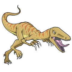 Foto auf Acrylglas Karikaturzeichnung dinosaur PNG file with transparent background