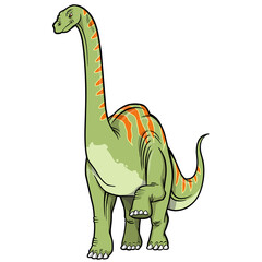 brontosaurus dinosaur PNG file with transparent background
