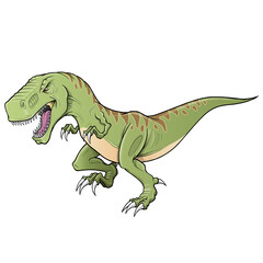 Tyrannosaurus rex Dinosaur PNG file with transparent background