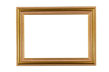 frame picture empty wood wooden gold