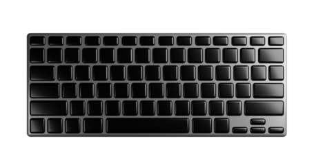 computer keyboard isolated on white