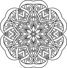 Mandalas for coloring book color pages.Anti-stress coloring book page for adults.
