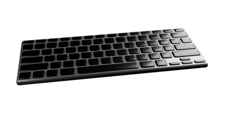 computer keyboard isolated on white