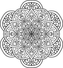 Mandalas for coloring book color pages.Anti-stress coloring book page for adults.
