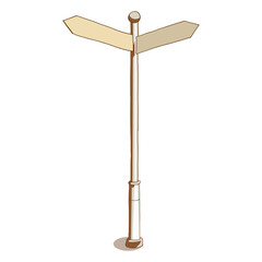 Street indicator PNG illustration with transparent background