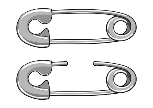 Safety pin PNG illustration with transparent background