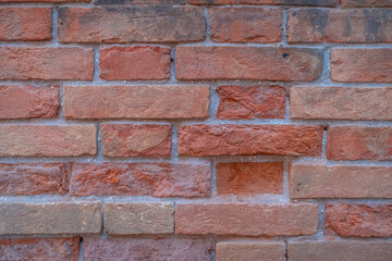 Mur de brique rouge pour fond et arrière plan.	