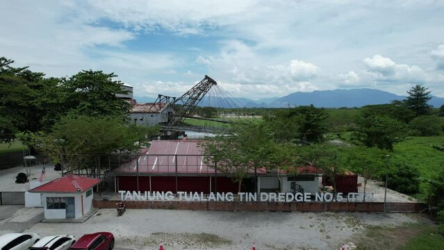 Ipoh, Malaysia - September 24, 2022: The Historical Tin Dredge 