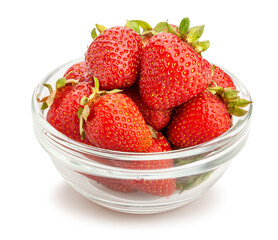 strawberry path isolated on white