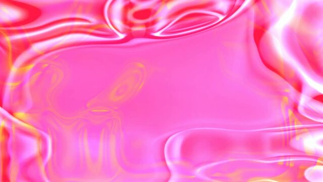 pink and water shiny colorful liquid on the smoke background