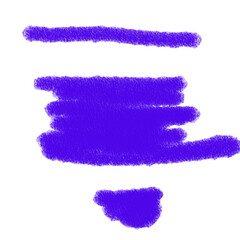 Isolated indigo pastels brushstrokes texture