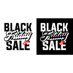 Black friday sale banner design template