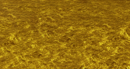 glistening golden solid liquid waves like liquid gold or solid yellow water Digital illustration