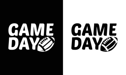 Obraz premium Game day, American football T shirt design, Rugby T shirt design
