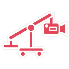 Camera Crane Icon Style