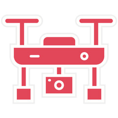 Camera Drone Icon Style