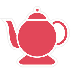 Tea Pot Icon Style
