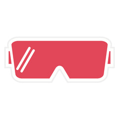 Scientist Glasses Icon Style