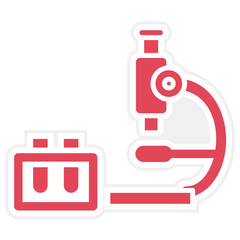 Fototapeta premium Medical Laboratory Icon Style