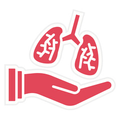 Organ Donation Icon Style