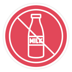 Lactose Free Icon Style